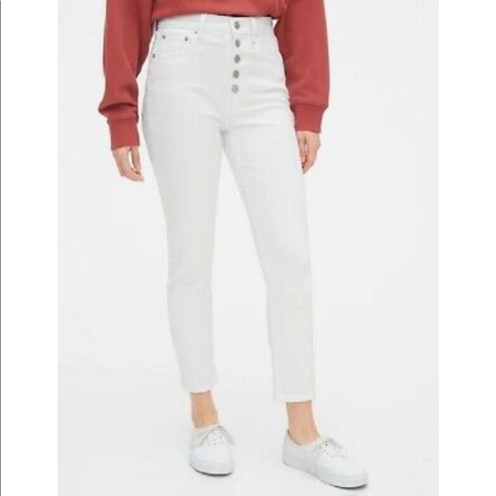 Gap Cigarette white jeans size 4/27
